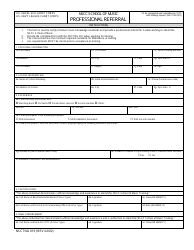 Document preview: NSCTNG Form 019 Professional Referral