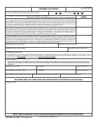 NSCTNG Form 004 Locally Arranged Training Authority (Officer), Page 2
