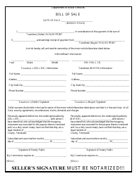 Document preview: Vehicle/Boat Bill of Sale - Rutherford County, Tennessee