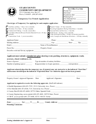 Document preview: Temporary Use Permit Application Form - Utah County, Utah