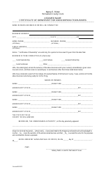 Document preview: Assumed Name Certificate of Ownership for Unincorporated Business - Williamson County, Texas