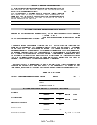 SAPD Form SOB-2 Manager Permit Application - Sexually Oriented Business - City of San Antonio, Texas, Page 2