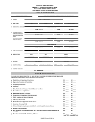 Document preview: SAPD Form SOB-2 Manager Permit Application - Sexually Oriented Business - City of San Antonio, Texas