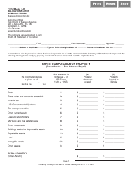 Document preview: Form BCA1.35 Allocation Factor Interrogatories - Illinois