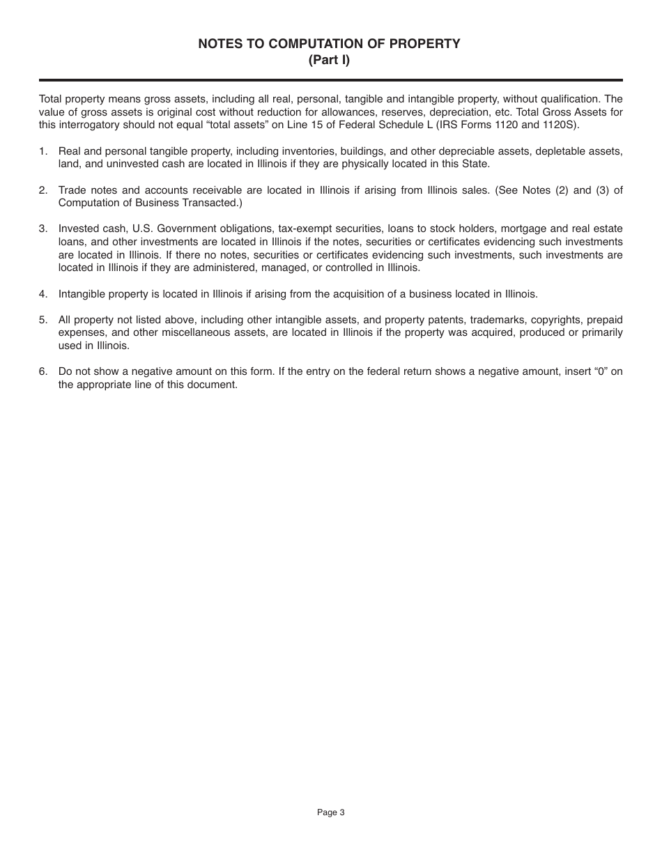 Form BCA1.35 Allocation Factor Interrogatories - Illinois, Page 3