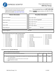 Form F14 &quot;Prior Authorization Form - Hmg Step Therapy - Express Scripts&quot;