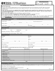 Form CL00034 Direct Reimbursement Claim Form - Fep Bluevision - New York