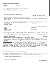 Form IPS02 &quot;Notice of Commencement Form&quot; - Sarasota County, Florida