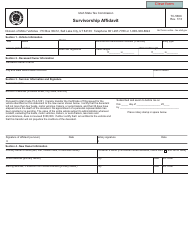 Form TC-569C &quot;Survivorship Affidavit&quot; - Utah