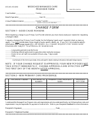 Document preview: Form DSS-MS-103 Medicaid Managed Care Provider Form - South Dakota
