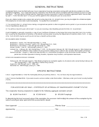 Form PTF-653-E Veteran Property Tax Exemption Form for Cooperative Housing Corporation Shareholders - Maine, Page 2