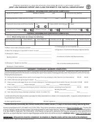 Form LB-0487 &quot;Joint Low Earnings and Claim for Benefits for Partial Unemployment&quot; - Tennessee