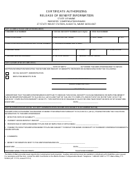 Document preview: Form WCB-6 Certificate Authorizing Release of Benefit Information - Maine