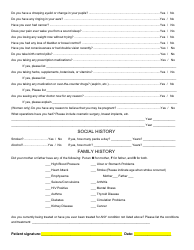 Confidential Patient History Template - Noble Choice Chiropractic, Page 2