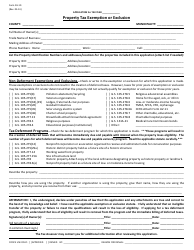 Document preview: Form AV-10 Application for Property Tax Exemption - North Carolina
