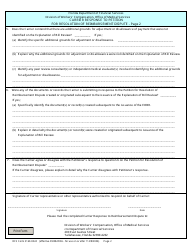 DFS Form 3160-0024 Carrier Response to Petition for Resolution of Reimbursement Dispute - Florida, Page 2
