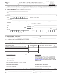 Form REG-C-L Request for Change of Registration Information - New Jersey