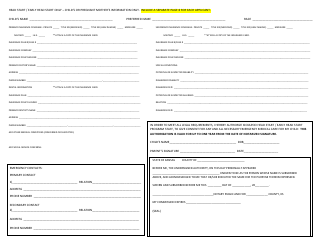 Document preview: Head Start / Early Head Start Application Form ' Child's or Pregnant Mother's Information - Kansas