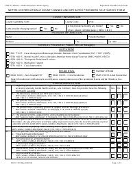 Form DHCS1737 Mhp Re-certification of County-Owned and Operated Providers Self-survey Form - California