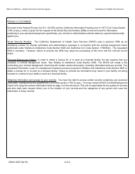 Form DHCS3007 Personal Background History Statement - California, Page 4