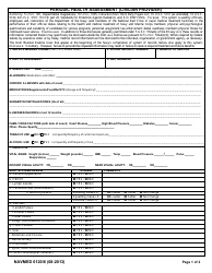 NAVMED Form 6120/8 Periodic Health Assessment (Civilian Provider)