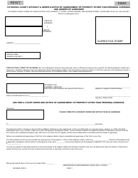 Document preview: Affidavit, Order, and Notice of Garnishment of Property Other Than Personal Earnings and Answer of Garnishee Form - CUYAHOGA COUNTY, Ohio