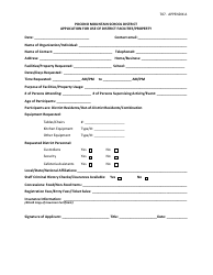 Document preview: Application for Use of District Facilities/Property - Pocono Mountain School District