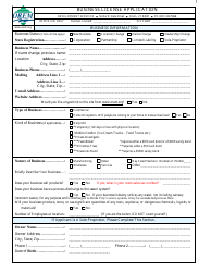 Document preview: Business License Application Form - City of Orem, Utah