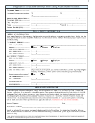 Business License Application Form - City of Orem, Utah, Page 2