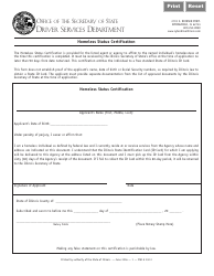 Document preview: Homeless Status Certification Form - Illinois