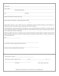 Homeless Status Certification Form - Illinois, Page 2