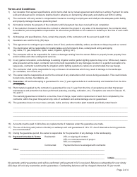 Contract Form/Tender Prequalification Form, Page 2