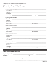 Contract Form/Tender Prequalification Form, Page 4