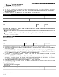 Form C-72 (BWC-1192) &quot;Consent to Release Information&quot; - Ohio