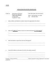 Form 12A503 Application for Specific Lien Release - Kentucky