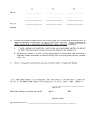 Form 12A503 Application for Specific Lien Release - Kentucky, Page 4