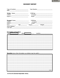 Document preview: Incident Report Template - the Military College of South Carolina