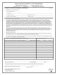 Form RX2 (MDE/ARMA/COM.011) Radiation Machine Inspection Summary - Maryland, Page 2