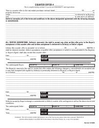 Document preview: Counter Offer Form - Realtors Association of the Sioux Empire - South Dakota