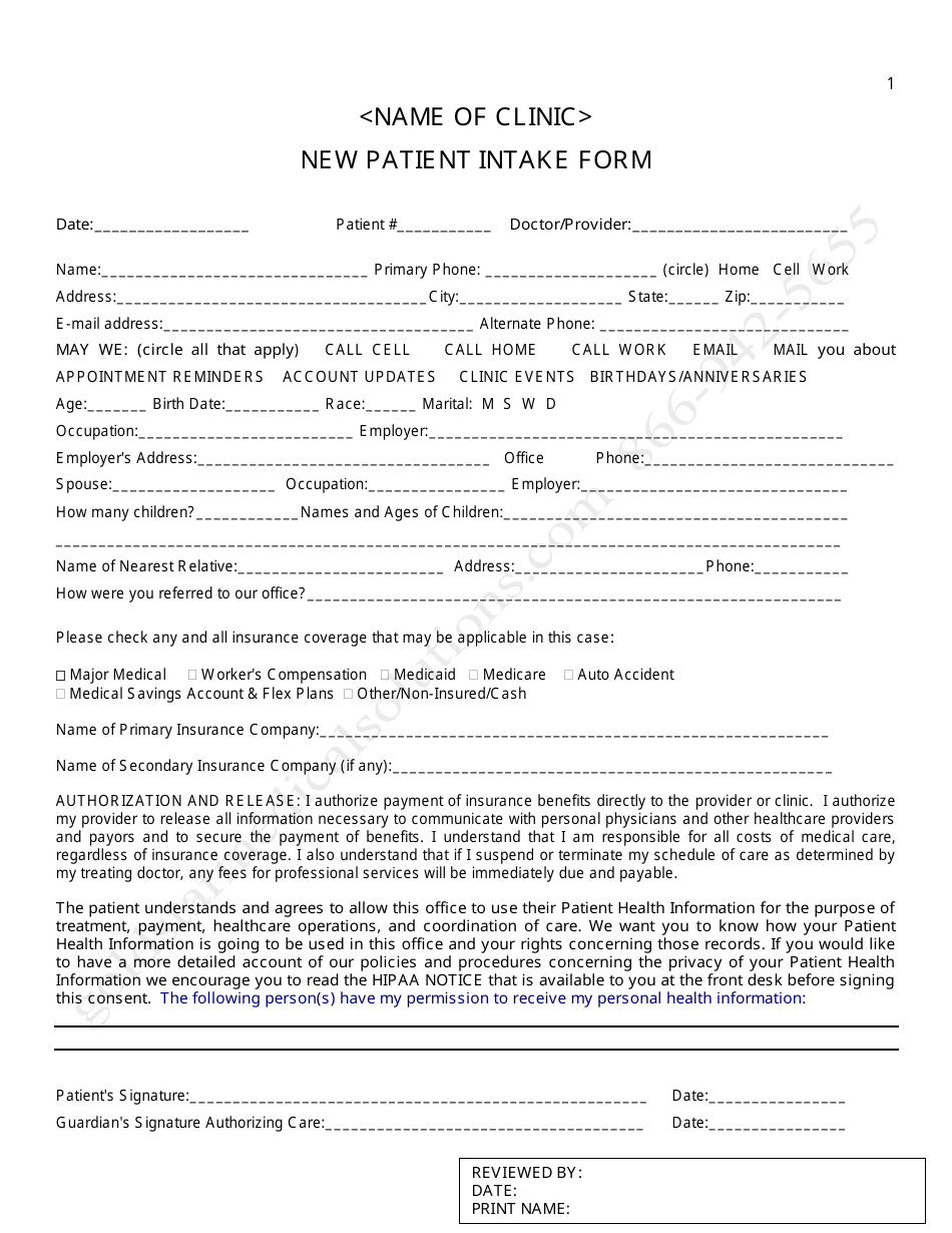 Non Medical Home Care Printable Home Health Intake Form Template