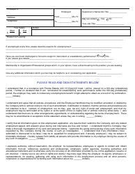 Application for Employment - Laparkan, Page 3