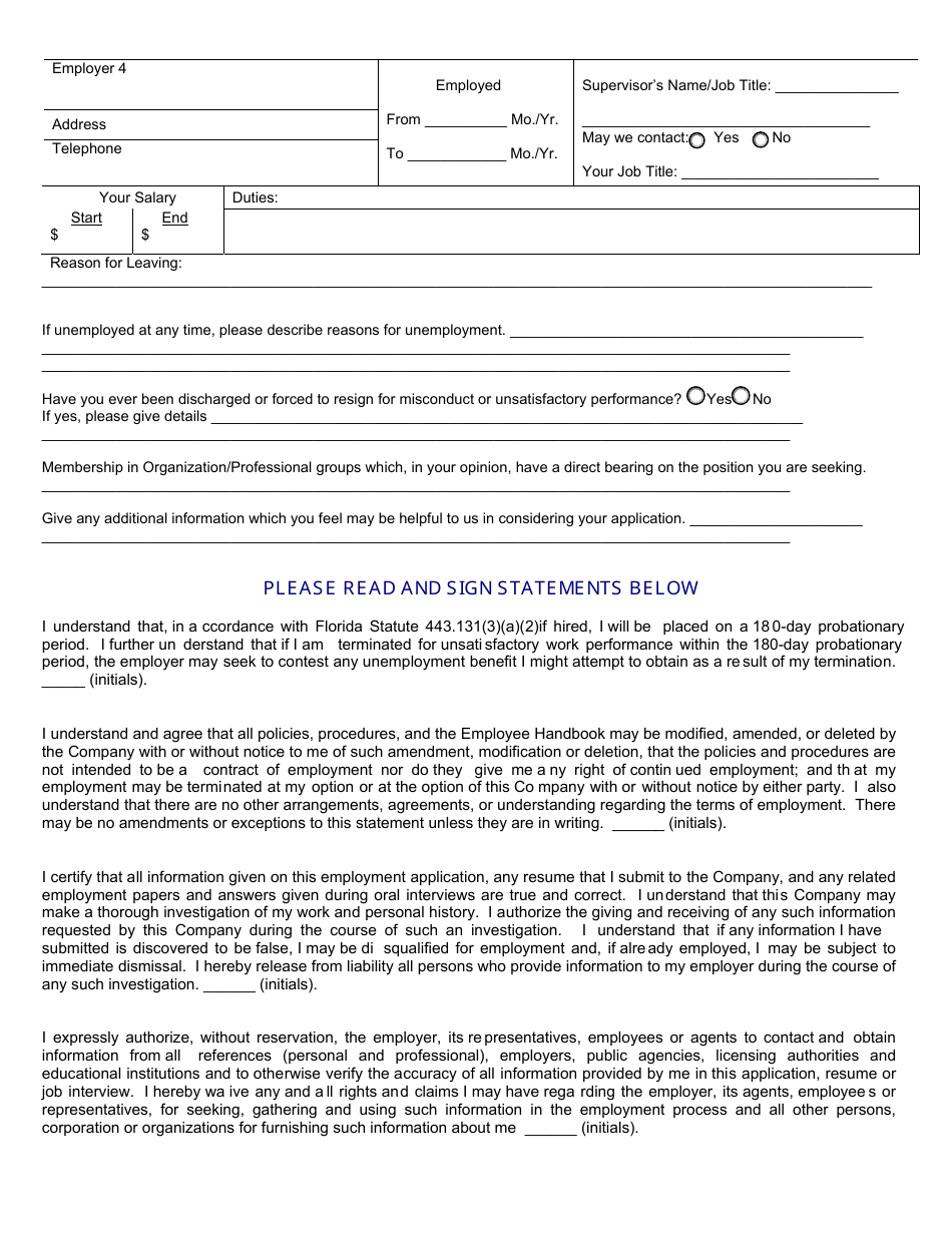 Application for Employment - Laparkan, Page 3