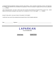 Application for Employment - Laparkan, Page 4