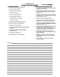 Sprinkler Plan Review Checklist Template - Residential Fire, Page 2