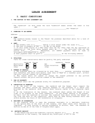 Lease Agreement Template - Thirty One