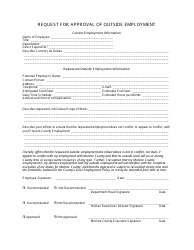 Request for Approval of Outside Employment - Monroe county, New York, Page 3