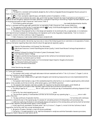 CIWMB Form 98 Standardized Nonhazardous Ash Solid Waste Facility Permit - California, Page 2