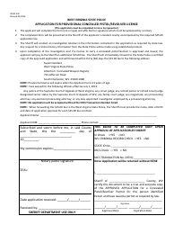 WVSP Form 44C Application for Provisional Concealed Pistol/Revolver License - West Virginia, Page 2