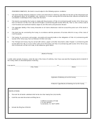 Form SFSB-408 Discount Buying Organization Surety Bond ($2,500,000 or $250,000) - California, Page 2