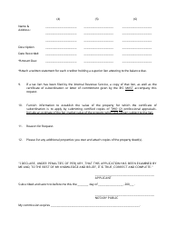 Form 12A502 Application for Certificate of Subordination of Kentucky Department of Revenue Lien - Kentucky, Page 3